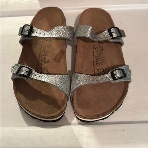 Birkenstock Metallic Sandals with Buckles